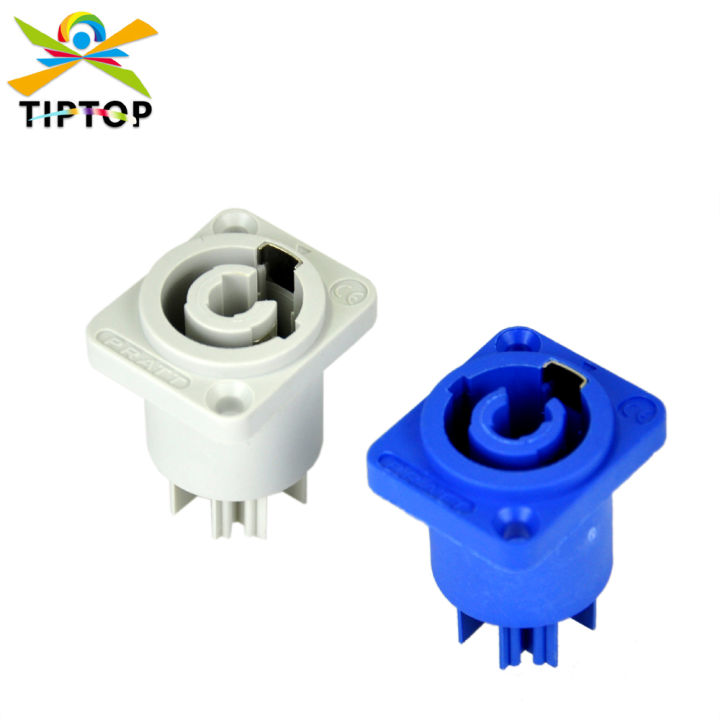 power-in-out-connector-socket-male-female-connector-สีขาวสีน้ำเงินวัสดุพลาสติกสำหรับไฟเวที-quick-lock-system