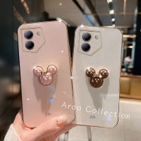 Phone Case เคส Tecno Camon 20 Pro 19 Pro 19 Neo Camon 18 18T 18P 4G 5G เคสป้องกันเลนส์สีลูกอมชุบไฟฟ้าแบบนิ่มพร้อม2023ตุ๊กตาสามมิติที่หรูหรา