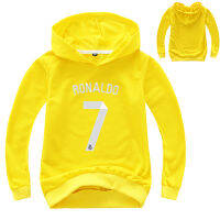 [ในสต็อก] ผู้ใหญ่ผู้ปกครองเด็กเสื้อกันหนาวหมวก Ronaldos พิมพ์เด็กแขนยาวเสื้อผ้าเด็กการ์ตูนผ้าฝ้ายผสม H Oodies สำหรับเด็กหนุ่มๆสาวๆน่ารักเสื้อคลุมด้วยผ้าฤดูใบไม้ผลิฤดูใบไม้ร่วง