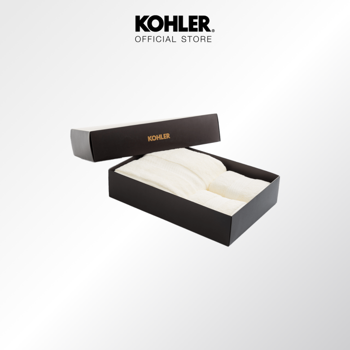 KOHLER bath towel collection (cream) โคห์เลอร์ ชุดผ้าขนหนูอาบน้ำ และผ้า