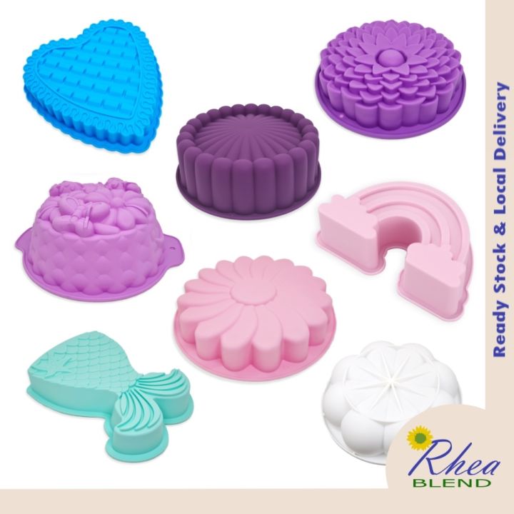 1pc Random Silicone Charlotte Cake Pan, Reusable Round Baking