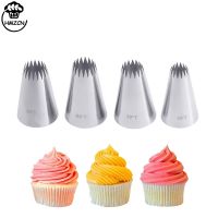 ☈☼ Cookies Open Star Icing Piping Nozzles Stainless Steel Round Piping Nozzles Cake Decorating Tips Set for Baking Cakes Cookies