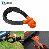 41,000 lbs Break Strength Synthetic Soft Shackle 12" X 22 Inch Rugged Shackles with Protective Sleeve for Vehicle Recovery