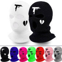 Fashion Neon Balaclava Three-hole Ski Tactical Full Face Winter Hat Party Limited Embroidery bone masculino