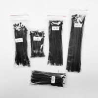 500pcs/Lot Cable Ties 3x60 3x80 3x100 3x120 3x150 Combination Set  Self-Locking Plastic Nylon Wire Cable Zip Ties Black or White Cable Management