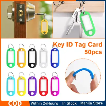 Plastic Key Clip w/Split Ring - 100/Bag