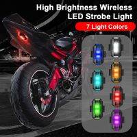 【CW】✥❀  Led Aircraft Strobe Lights Motorcycle Anti-collision Warning with USB Charging 7 Colors Turn Indicator