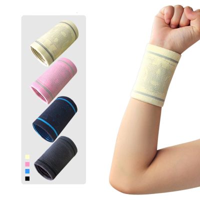 1Pair Sport Wristband Wrist Support Brace Gym Fitness Knitted Breathable Sweatband Basketball Tennis Running Sports Wrist Guard