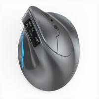 ZZOOI F-26C Wireless Gaming Mouse Ergonomic 3200DPI Desktop Upright Mouse 8 Buttons 2.4G Rechargeable for PC Laptop for Office Home