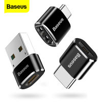 Baseus USB USB ตัวผู้ USB ประเภท C หญิงอะแดปเตอร์ OTG Converter โน้ตบุ๊ค Type-C Fe USB ตัวผู้ USB ที่ชาร์จตัวผู้ปลั๊กข้อมูลอะแดปเตอร์ OTG Micro USB To USB C สำหรับวันที่เกียร์