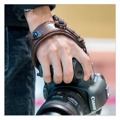 กล้องถ่ายภาพไมโครไฟเบอร์หนังสายรัดข้อมือมือที่ใส่สายเข็มขัดสำหรับฟูจิพานาโซนิค Canon Nikon Pentax Leica DSLR