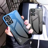 [ส่งจากไทย] Case OPPO Reno 7Z 5G เคสโทรศัพท์ ออฟโป้ เคสกระจกสองสี เคสกันกระแทก เคส Oppo Reno7Z 5G ขอบนิ่ม เคสกระจกไล่สี