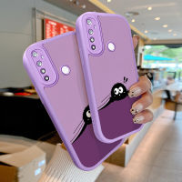 เคสหนังลูกแกะก้อนเล็กสำหรับ Realme 5 5i 5S 6i 6 6S 7 4G Global 8 Narzo 20 Pro เคสโทรศัพท์หนัง PU ป้องกันเลนส์ครอบคลุม + กันแดดป้องกันปลอกนิ่ม