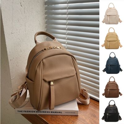 Leisure Small Backpack Women 39;s Backpack 2023 New Fashion Korean Version of Large capacity Fashion Pu Schoolbag Travel Bag Women