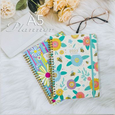 A5 Daily Planner Work Notepad Office Time Management Personal Appointment Journal 2023 English Notepad Portable Schedule Book
