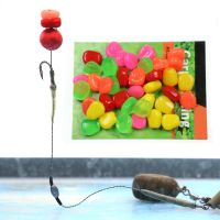 JIGEECARP 50Pcs Carp Memancing Jigging Umpan Lembut Palsu Jagung Silikon Jagung untuk Pop Up Rambut Rig Boilie Carp Umpan peaca