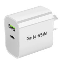 Wall 65W Fast Charger QC3.0 GaN Phone Charger USB-C Port Universal Tablet Laptop US EU UK AU Plug Block For iPhone 13/12/11 Pro Wall Chargers