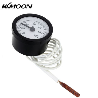 KKmoon เกจวัดอุณหภูมิแคพิลลารีหน้าปัดพร้อมเซ็นเซอร์1เมตร0-120 °C สำหรับวัดน้ำของเหลว