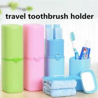 1PCS Creative Portable Toothbrush Cup Organizer Business Travel Plastic Washing Supplies Storage Box Wash Toothpaste Holder