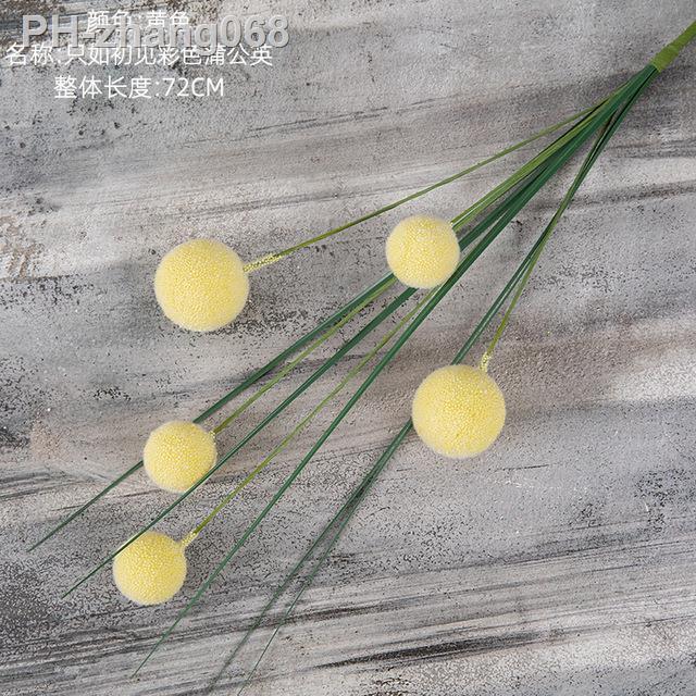 2-5pcs-72cm-taraxacum-single-branch-imitation-flower-home-decoration-pink-green-white-taraxacum-tabletop-decor-fake-flowers