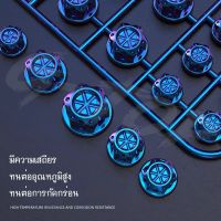 อุปกรณ์ตกแต่งมอเตอร์ไซค์ น็อตแต่งฝาครอบ ใส่ได้ทุกรุ่น อุปกรณ์ตกแต่ง หัวสี ฝาเกลียว บรรจุ 1 แผง MT46