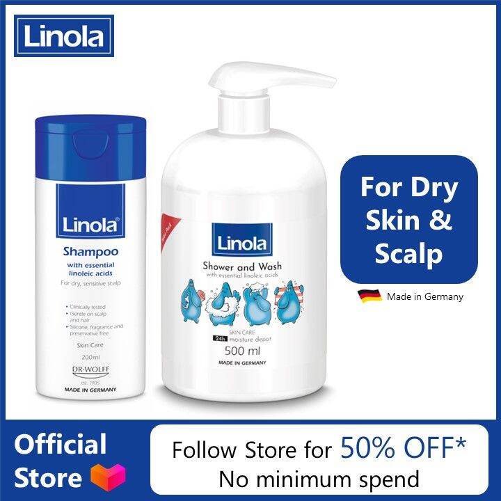 Linola Shampoo 200ml + Shower & Wash 500ml Set | Lazada