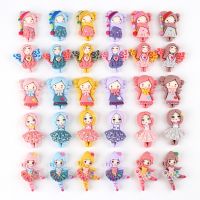 6pcs Resin Cartoon Princess Diy Material Slime Filler Accessories Clay Charms Playdough Tools Learning Toys for Children Model Clay  Dough