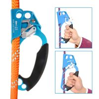 1 Pcs 4KN Hand Ascender Rock Climbing Tree Arborist Rappelling Gear Equipment Rope Clamp for Mountaineering Caving 8-12mm Rope