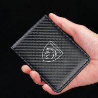 Carbon Fiber Car Driver License Bag ID Card Holder Wallet Credit Card Bag For Peugeot 206 207 307 308 408 508  Car Accsesories