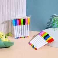 hot！【DT】 8Pcs/lot Colorful black School classroom Whiteboard Dry Board Markers In Eraser Student childrens drawing pen