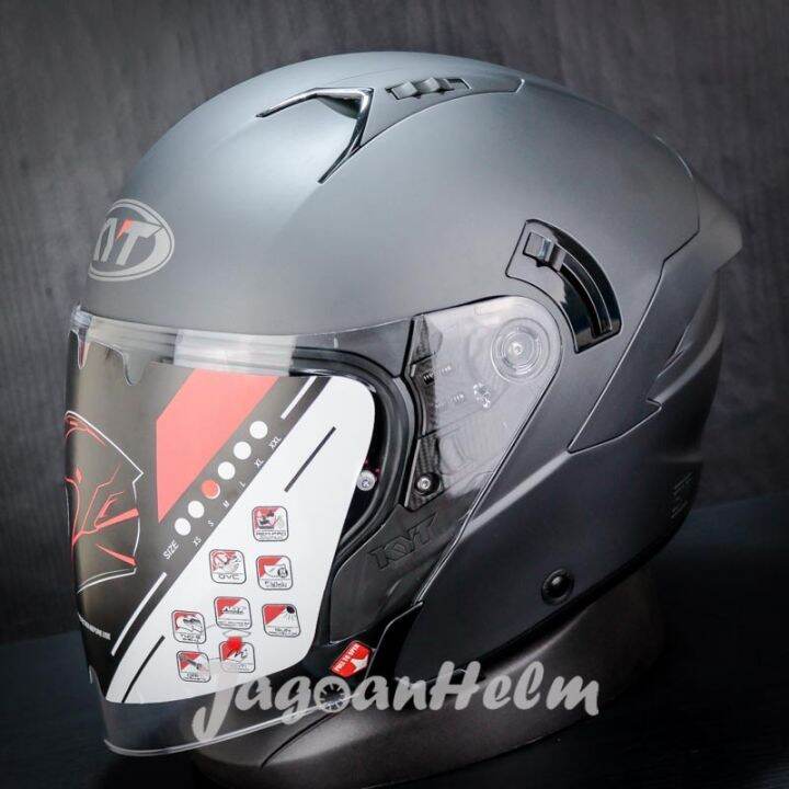 HELM KYT NFJ MATT ANTRACHITE SOLID HALF FACE Lazada Indonesia