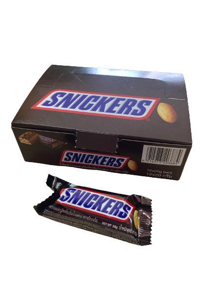 Snickers Mini Bar Chocolate (12 Bars X 20g) | Lazada