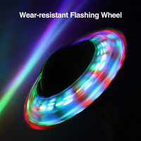 Glowing Folding Jumping Rope Ball Flashing Wheel Kids One Foot Skip Ball Adult Fitness Parent-child Interative Playing Toy