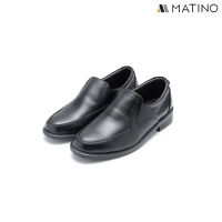 MATINO SHOES รองเท้าชายคัทชูหนังแท้ รุ่น PB 6931 - BLACK