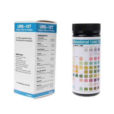 【Hot-Selling】 100แถบ URS-10T Urinalysis Reagent Strips 10พารามิเตอร์แถบทดสอบ Drop Ship