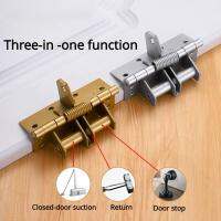 Four Inches Invisible Door Spring Iron Hinge Automatic Closing90Degree Positioning Multi-function Closers Wooden Door Furniture