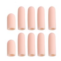 ✽☌ 10pcs Silicone Gel Silicone Finger Cushion Finger Sleeves Cuttable Toe Tubes Sleeves Corn Pad Protectors for Woman Man Corns