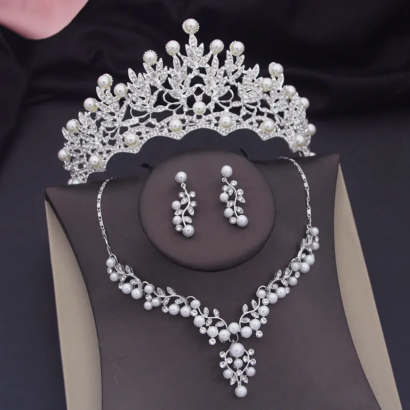 Cenmon Girl's Crystal Tiara Jewelry Sets