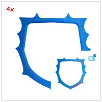 4ชิ้นเซ็ตใหม่ทันตกรรมพลาสติกยางเขื่อนกรอบผู้ถือตราสาร135องศา autoclavable ร้อน