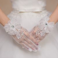 ✇ New Arrival Bridal gloves Gant mariage femme Novia Braut Cheap Wedding gloves for bride Guantes novia