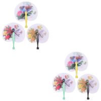 【cw】 Fans Folding Hand Handheld Chinese Paper Floral Holdingdancingbulk Janpanese 【hot】