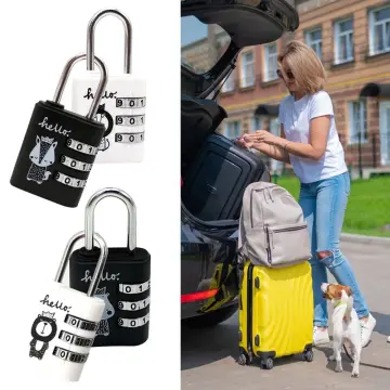 3-digit Combination Lock Travel Bag Luggage Cabinet Padlock