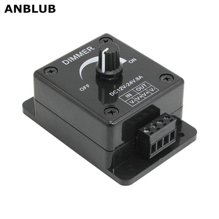 worth-buy-anblub-8a-sakelar-peredup-led-2ชิ้น12v-24v-ปรับความสว่างได้ตัวควบคุมหรี่แสงไฟ-pwm-สำหรับริบบิ้นไฟแถบไฟ-led