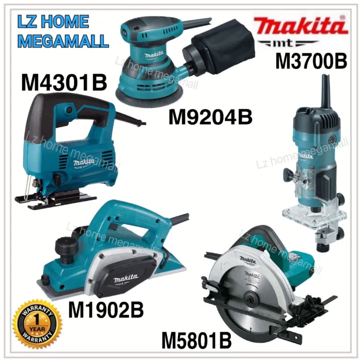 MAKITA COMBO SET (CIRCULAR SAW+TRIMMER+PLANER+SANDER+JIG SAW) (M5801B