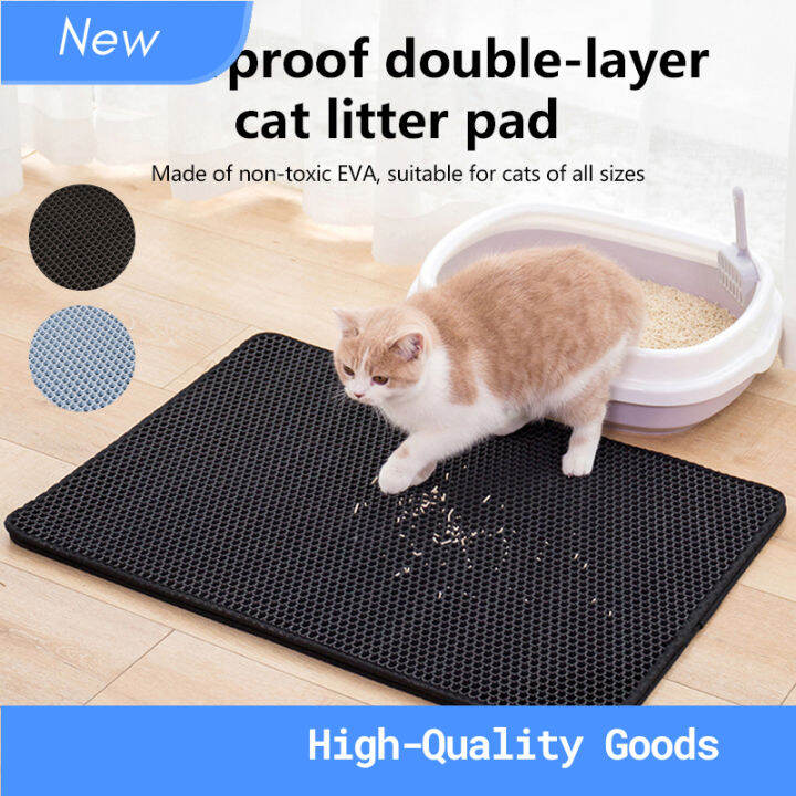 Cat Litter Mat Easy Clean Waterproof Double Layers Cat Litter Trapper