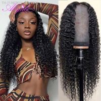 Abijale 5x5 Deep Wave Frontal Wig 30 inches 13x4 Lace Front Wig For Women Human Hair Brazilian HD Transparent Lace Wigs [ Hot sell ] TOY CENTER