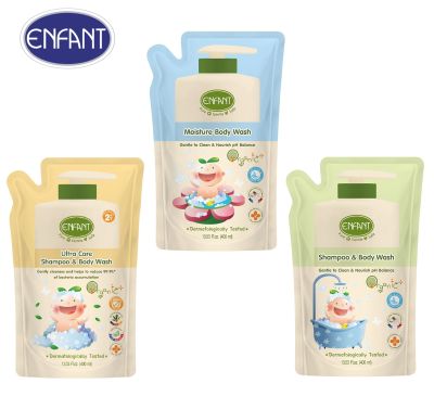 ENFANT อองฟองต์ ครีมอาบน้ำ ชนิดถุงเติม 400 ML.