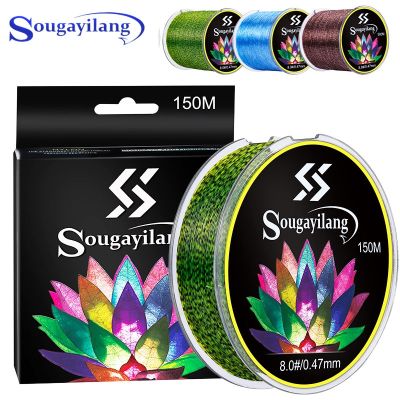 （A Decent035）Sougayilang 150-500m Invisible Fishing Line Speckle Carp Fluorocarbon Super Strong Spotted Sinking Nylon