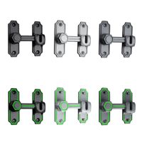 Barn Door Lock 90/180 Degree Gate Latches Zinc-Alloy Right Angle Door Lock Latch-Barn Door Hasp-Latch for Push-Sliding Door Hardware Locks Metal film