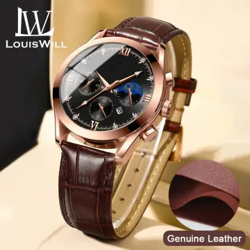 Genuine leather watch on sale price